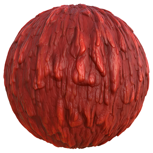 Melted Wax/Candle Texture (Sphere)