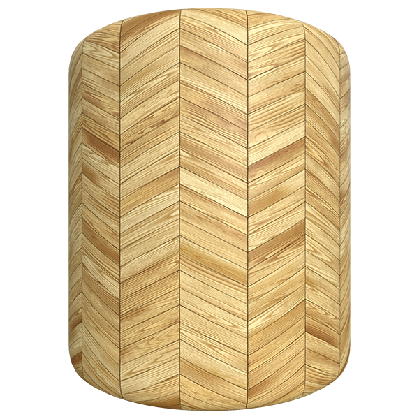 Chevron Maple Wood Flooring (Cylinder)