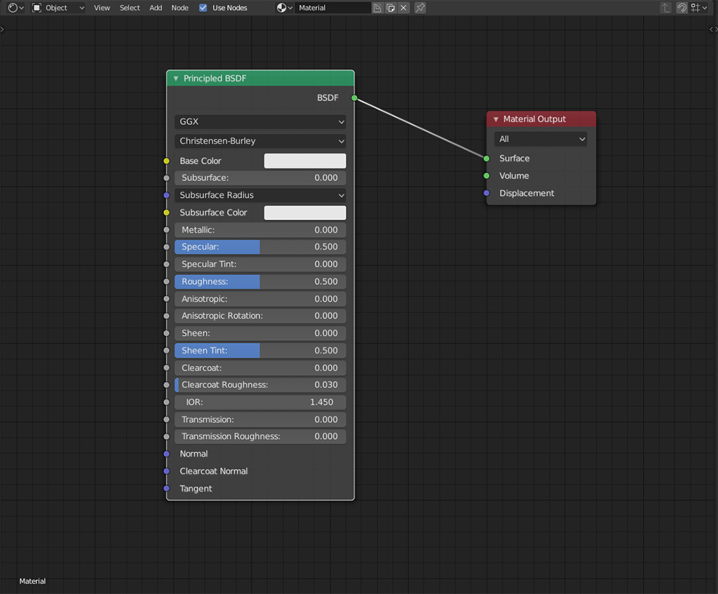 Principled BSDF Shader in Blender