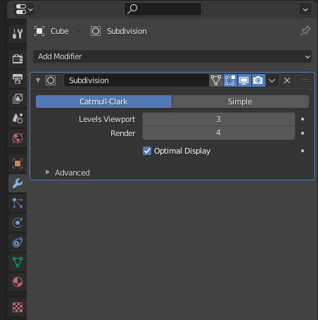 Set Subdivision Levels to 3