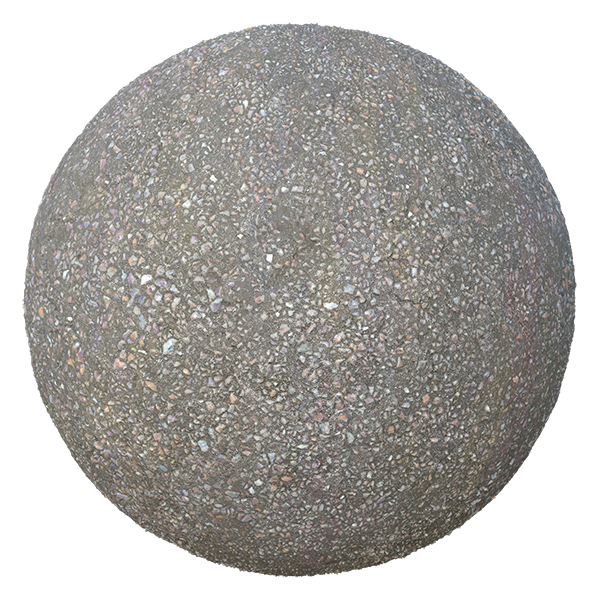 Asphalt Texture Covered by Bitumen (Sphere)
