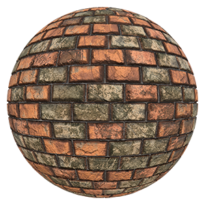 Red Brick Texture with Irregular Surface