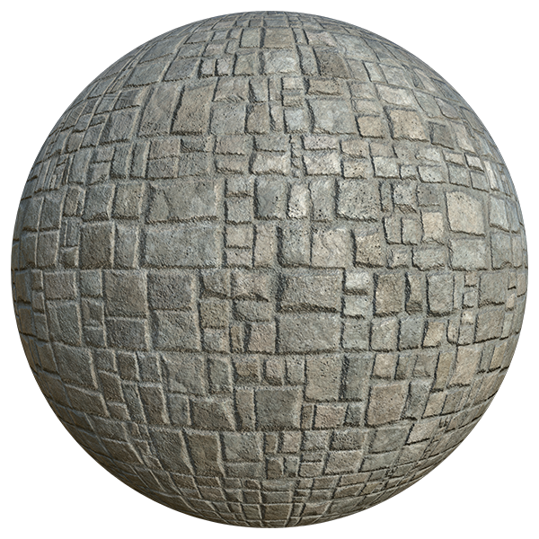 Irregular Brick Texture with Various Colors (Sphere)