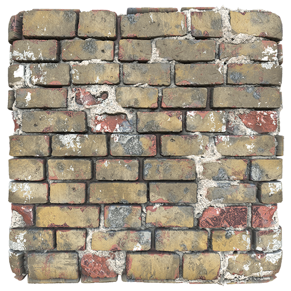 Worn Brick Wall Texture (Plane)