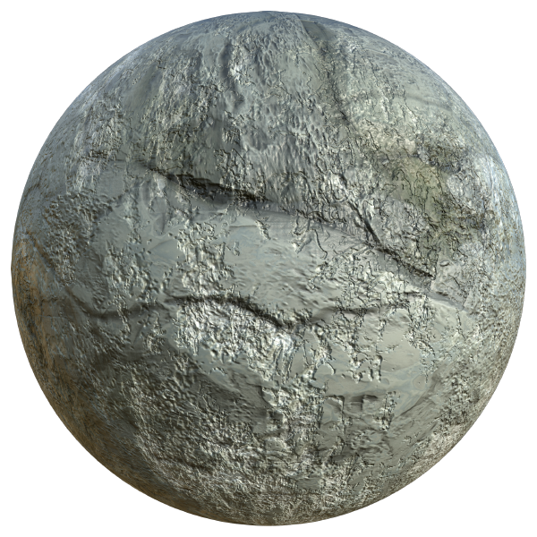 Concrete Texture with Cracks and Mold (Sphere)