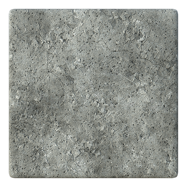 Asphalt or Concrete Texture with Cracks and Pitting (Plane)