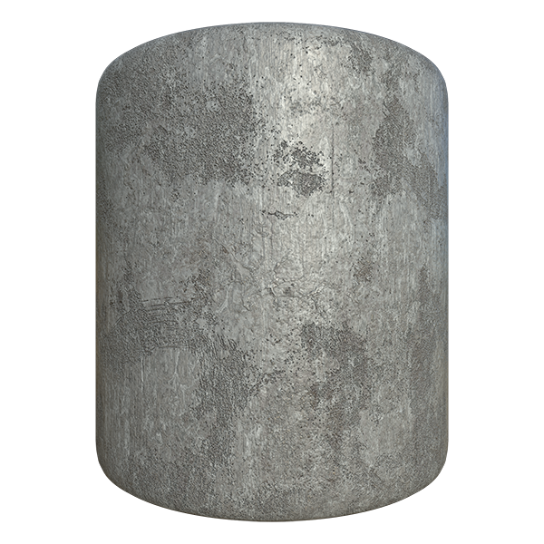 Raw Concrete Plain Wall Texture (Cylinder)