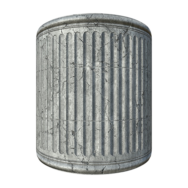 Concrete Texture: Corinthian Columns (Cylinder)