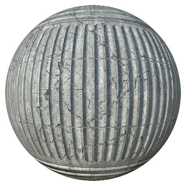 Concrete Texture: Corinthian Columns (Sphere)