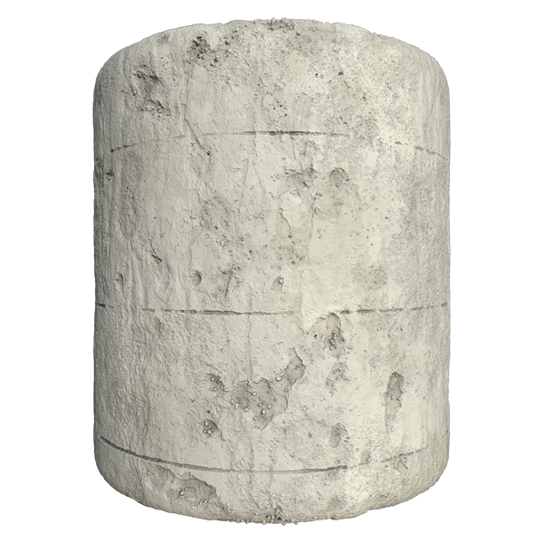 Concrete Plaster Wall Texture (Cylinder)