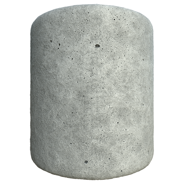 Raw Concrete Texture (Cylinder)