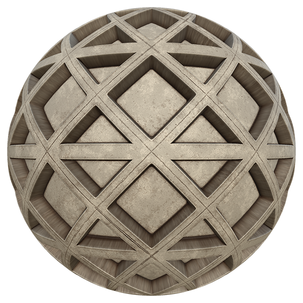 Waffle Brown Concrete Slabs (Sphere)
