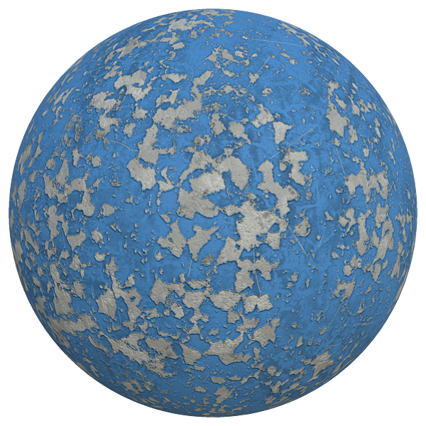 Concrete Wall with Chipped Paint Texture (Sphere)