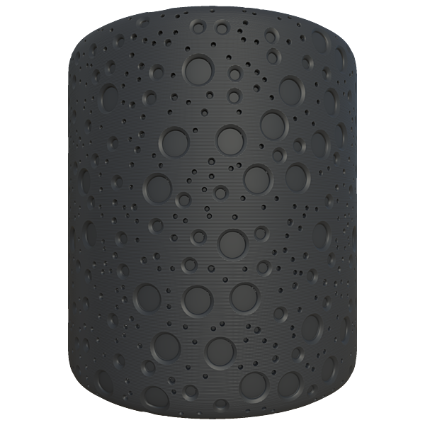 Wall Decor with Geometric Circles and Stripes (Cylinder)