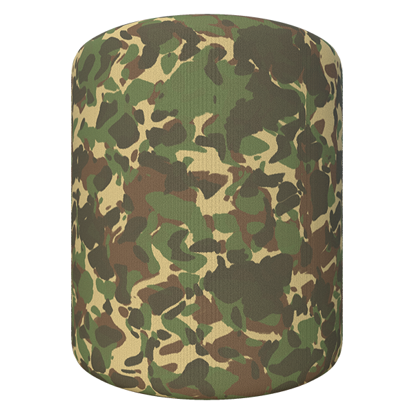 Camouflage Pattern Vinyl Fabric (Cylinder)
