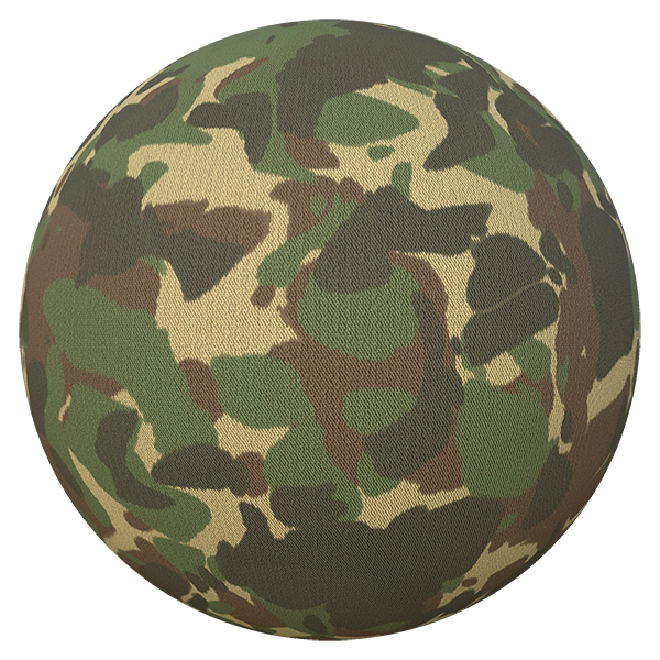 Camouflage Pattern Vinyl Fabric (Sphere)