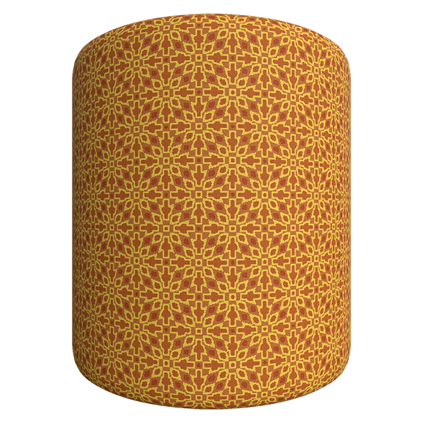 Carpet Fabric Texture with Classic Pattern (Cylinder)