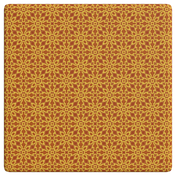 Carpet Fabric Texture with Classic Pattern (Plane)