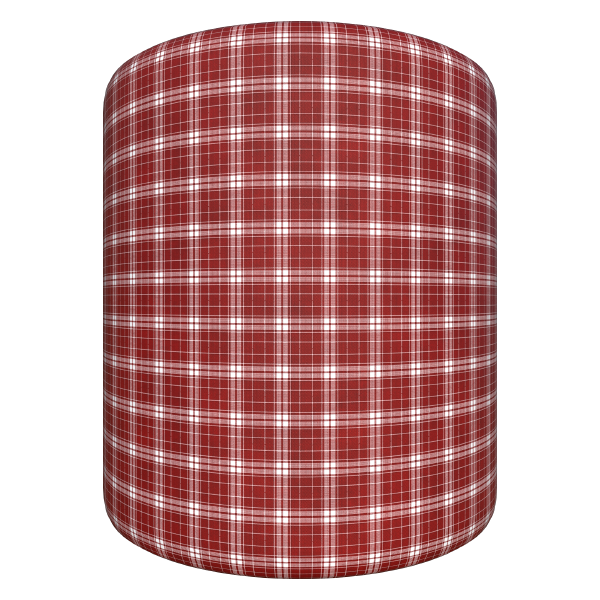 Scottish Checkered Pattern Fabric Texture (Cylinder)
