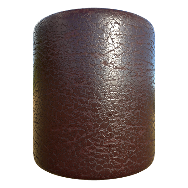 Brown and Reddish Leather Texture (Cylinder)