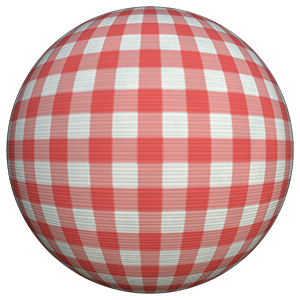 Red and White Checker Cloth Texture