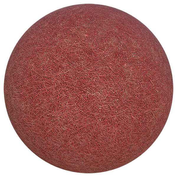 Red Carpet with Wool-like Fabric Texture (Sphere)