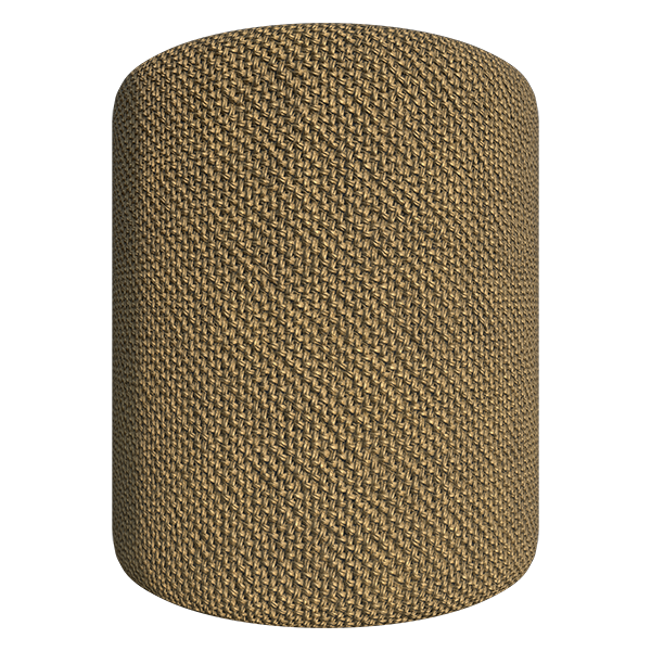 Jute Matting or Burlap Bag Texture (Cylinder)