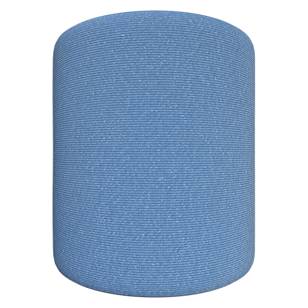Blue Fabric Texture with Pilling (Cylinder)