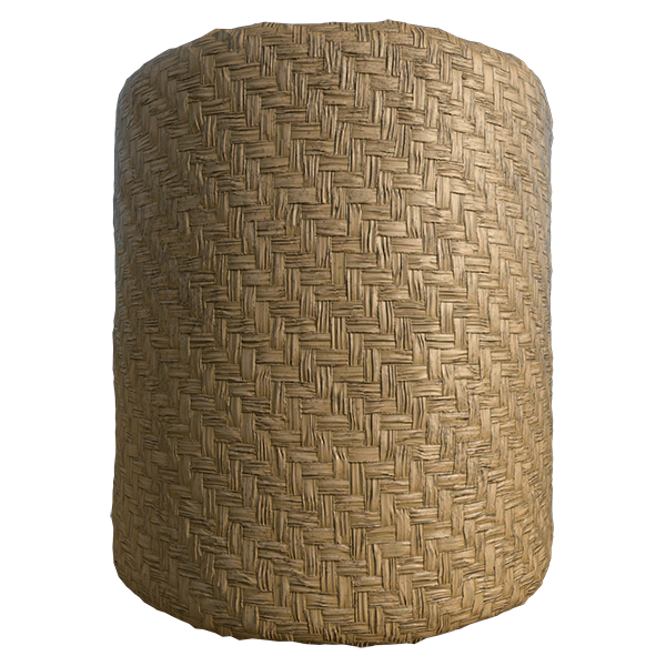 Woven Reed or Ratten Wicker Texture (Cylinder)