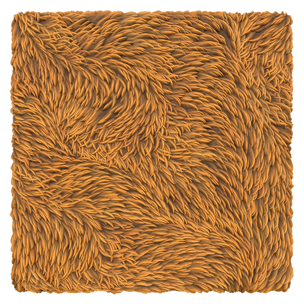 Stylized Fur and Hair Texture (Plane)