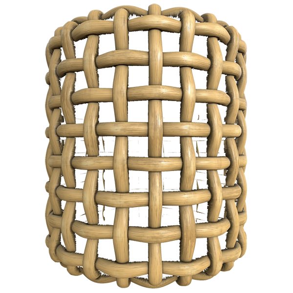Wicker and Rattan Furniture Texture (Cylinder)