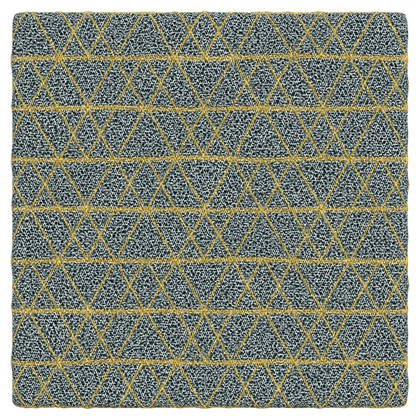 Grey Fabrics Texture with Yellow Triangle Patterns (Plane)