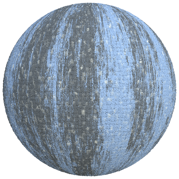 Blue Fabric Texture with Grey Patches and Yellowish Dots (Sphere)