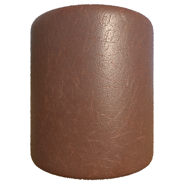 Waxy Reddish-Brown Fabric Leather (Cylinder)