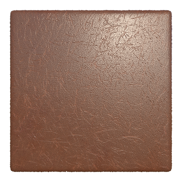 Waxy Reddish-Brown Fabric Leather (Plane)