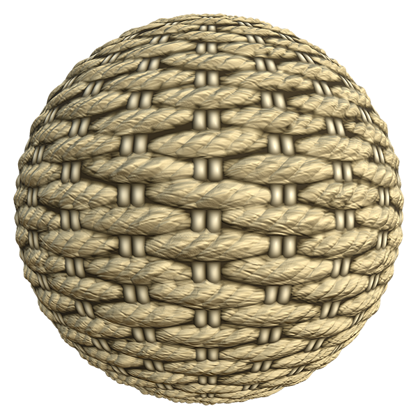 Straw Bag made of Twisted Raffia (Sphere)
