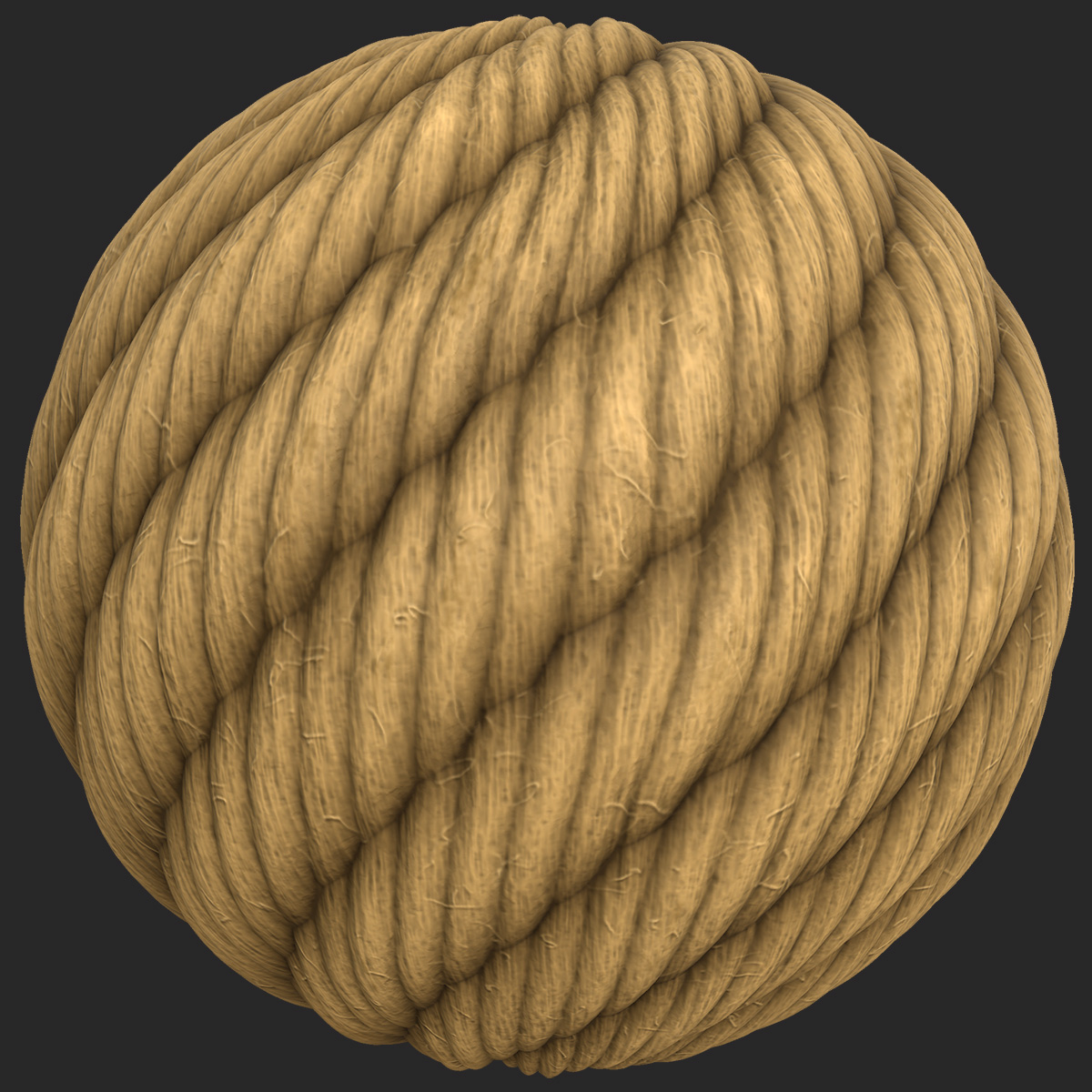 Jute / Hemp / Sisal Rope, Free PBR