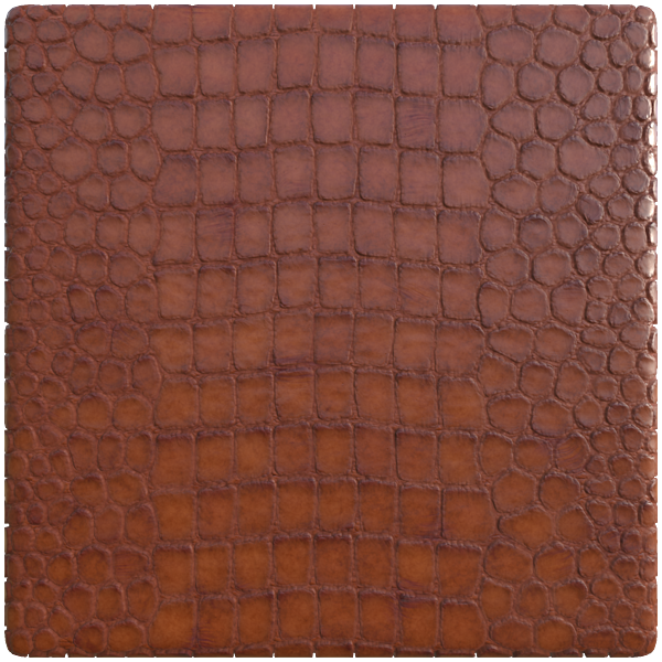 Brown Alligator Leather Fabric (Plane)