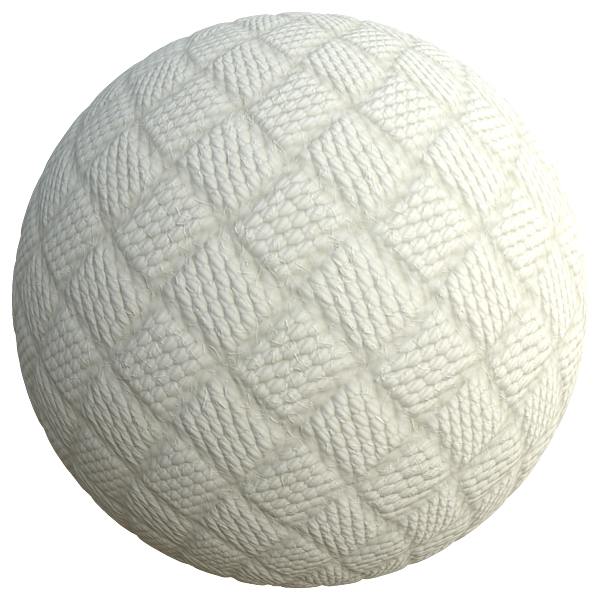 White Woven Jumper Fabric Clothes (Sphere)