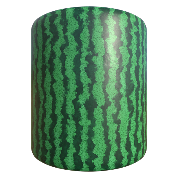 Watermelon Fruit Skin Texture (Cylinder)