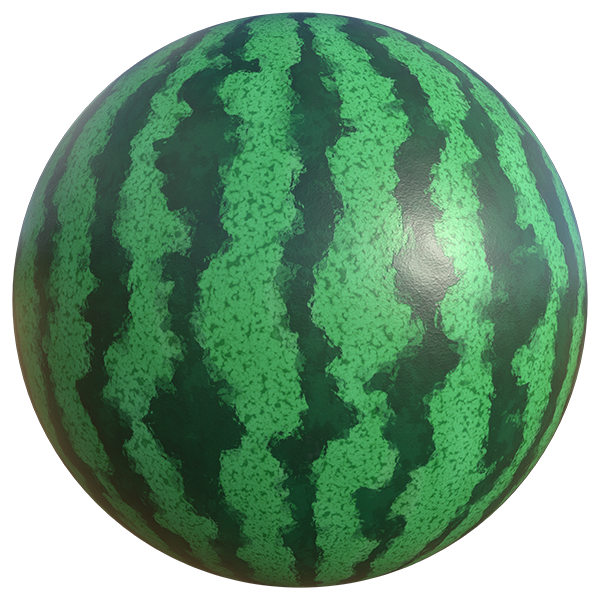 Watermelon Fruit Skin Texture (Sphere)