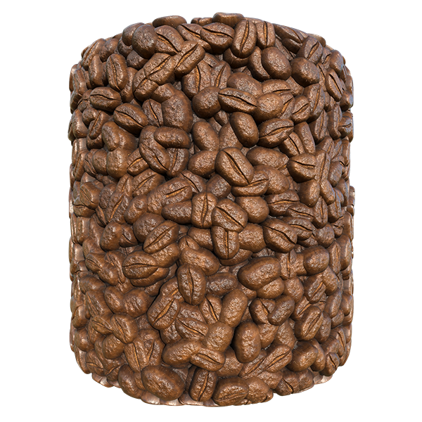 Roasted Coffee Bean Texture (Cylinder)