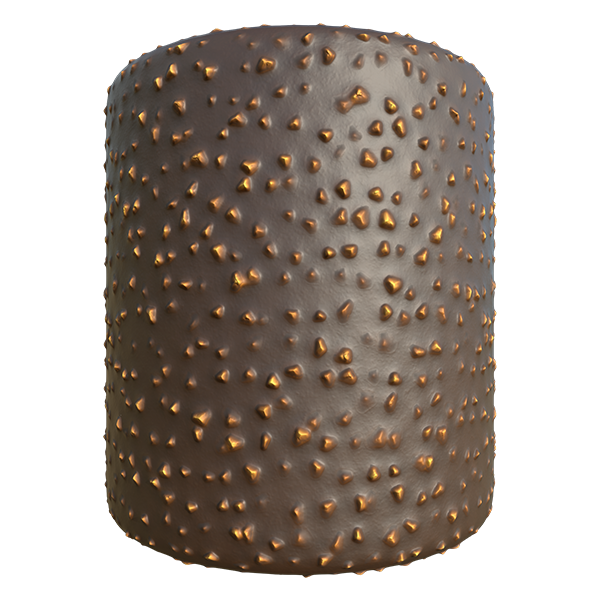 Chocolate with Nuts Texture (Cylinder)