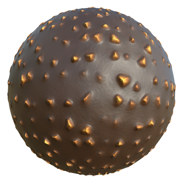 Chocolate with Nuts Texture (Sphere)