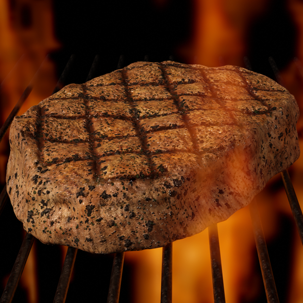 Grilled Steak Texture with Grill Marks
