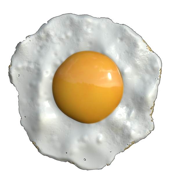 Sunny Side Up Egg Texture Generator, Free PBR