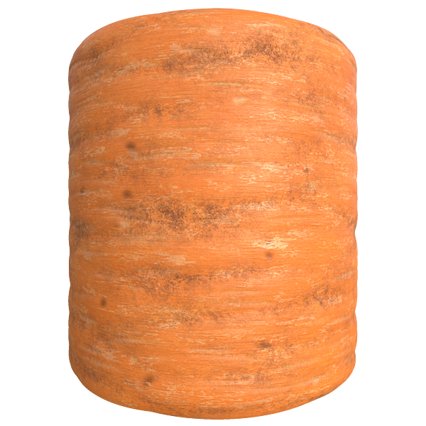 Muddy Carrot Skin Texture (Cylinder)