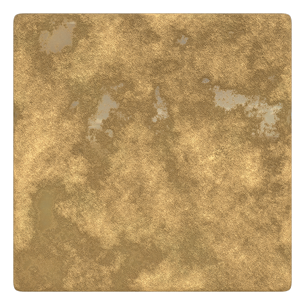 Sandy Seashore Ground Texture with Water Puddles (Plane)