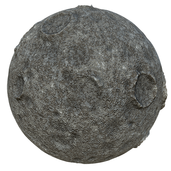 Asteroid or Planetary Rock Ground Texture (Sphere)