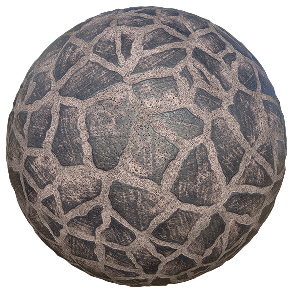Dusty Black Cladding Ground Texture (Sphere)